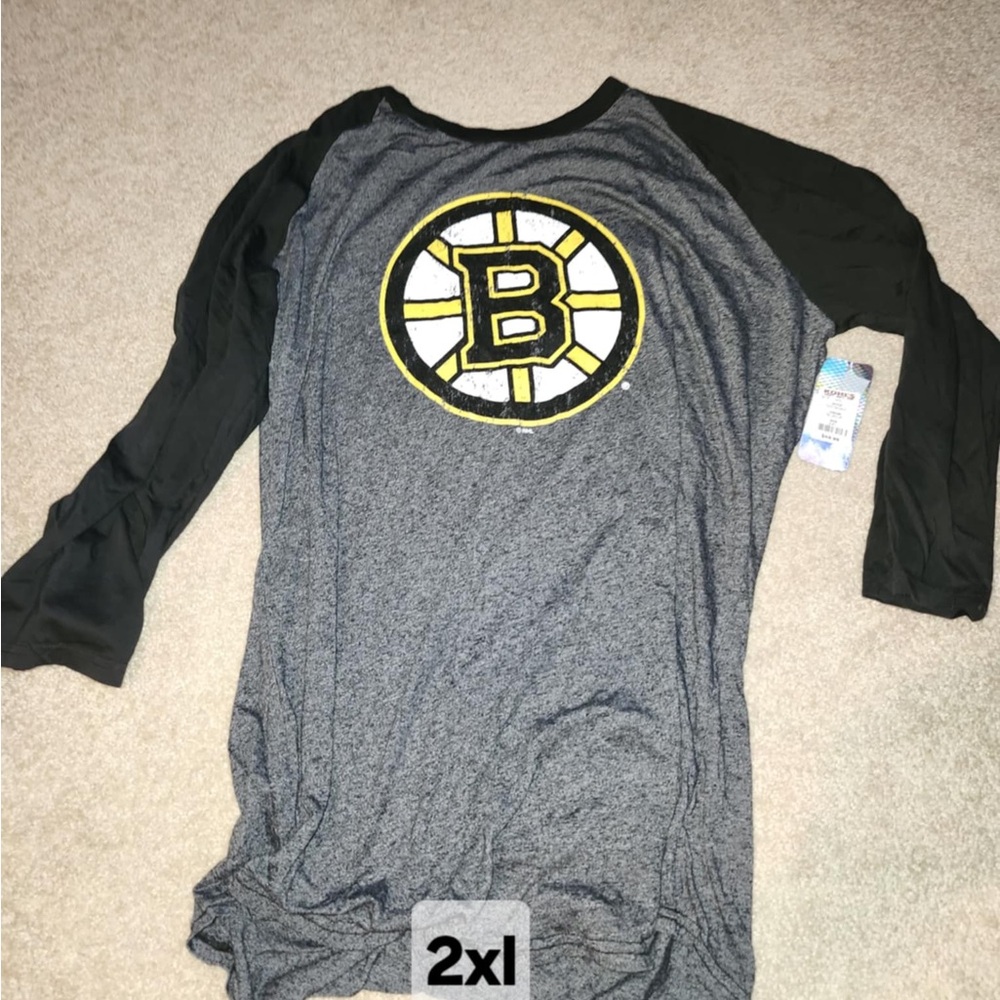 Majestic Gray and Black Long Sleeve Tee